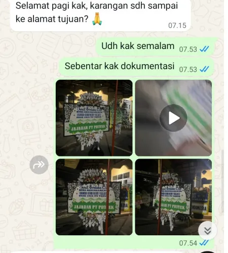 Pengiriman Papan Bunga Selamat Blok M Square