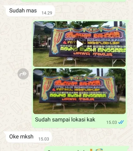 Pengiriman Papan Bunga Blok M Square